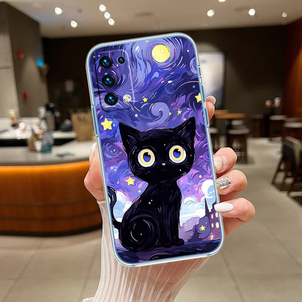 Cat Cartoon Case for Motorola G10 G20 G04 E30 E40 E22 E20 E13 E15 G22 G23 G05 G75 G35 G55 E22S E7 G6 G7 G8 G9 Plus Power Play