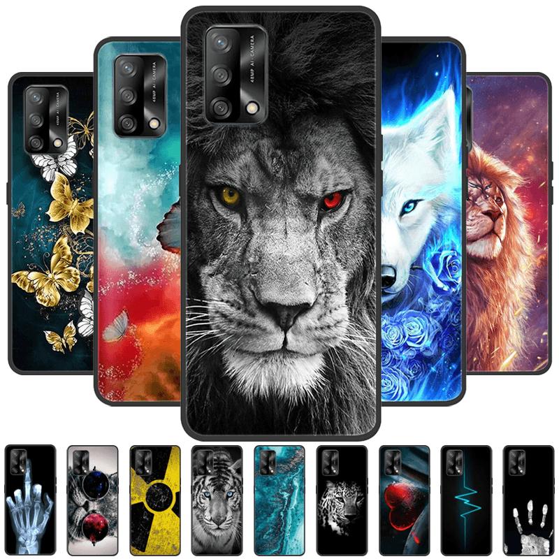 Für Oppo A74 4G Hülle CHP2219 Stoßfest Farbe Lackiert Matt Weiches TPU Silikon Handyhülle Für OPPO F19 Bumper CPH2219 Fundas