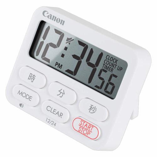 Canon Clock Timer Kitchen Timer Antibacterial Magnetic Large LCD White CT-50-WH