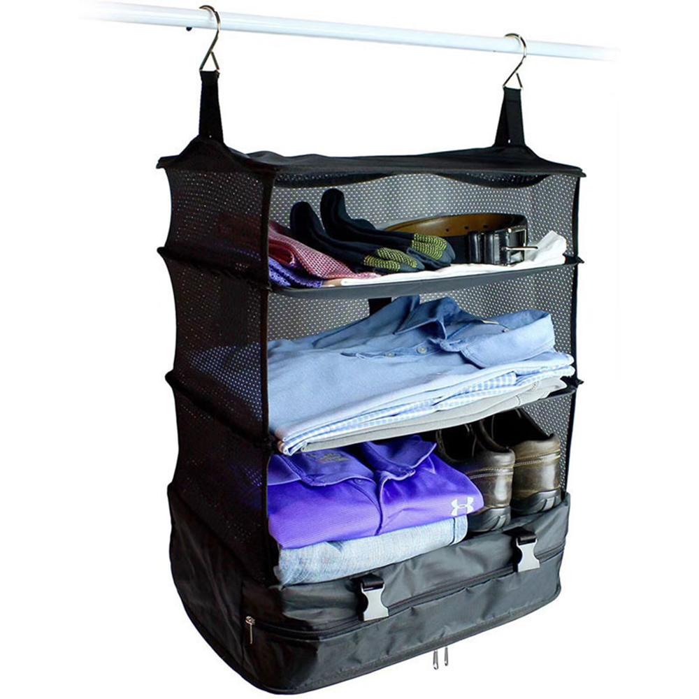 1PC Multi-Functional Clothing Travel Storage - Three-Layer Hanging Bag Travel Storage Bag Wardrobe Storage