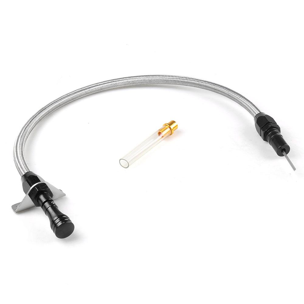 TH350 TH400 Flexible Stainless Transmission Dipstick ForGM Chevy TH-400 TH-350 Turbo SBC BBC 350 400 чёрный