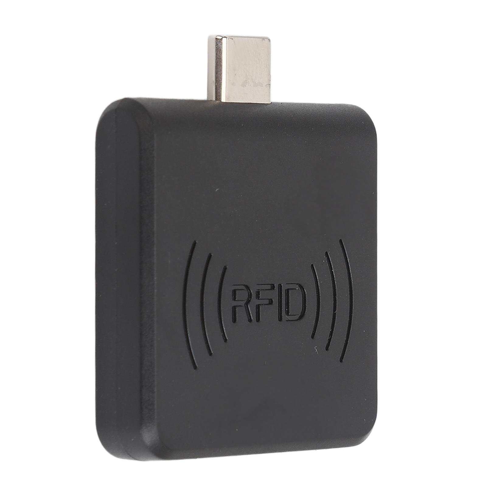 Radio Frequency Identification Card Reader 13.56Mhz Type C IC Card Reader Contactless Mobile Phone Card Reader for