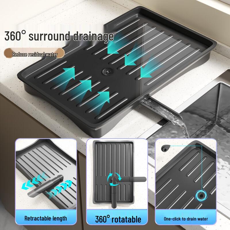 Multifunctional Stainless Steel Kitchen Dish Rack