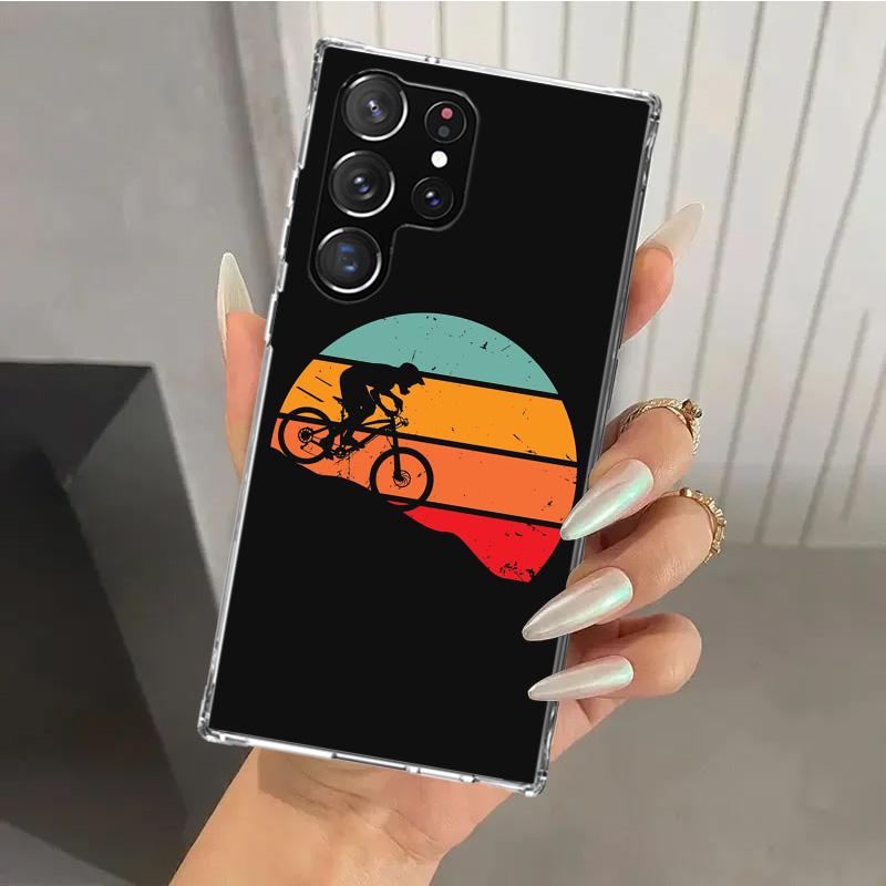 Bicycle Bike Sport Phone Case for Samsung Galaxy S26 S24 S23 Ultra S25 Edge S22 S21 Plus S20 FE + Soft Print Shell Funda Galaxy