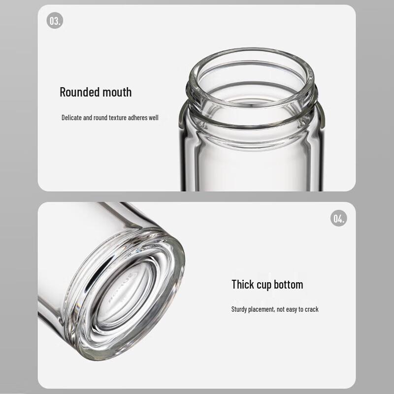 Botella de Agua de Vidrio Aislada Portátil Supor