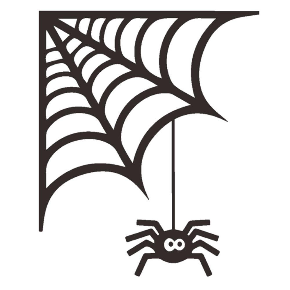 Waterproof DIY Prank Spider Web Window Halloween Decoration Decal Wallpaper Spider Sticker