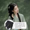 Traditional Women Hanfu Wigs Long Straight Integrated Hair Bun Hanfu Wig Headband  Princess Cosplay