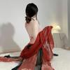 New antique Dunhuang Feitian Exotic Hanfu Uniform Suit Sex Underwear Sexy Printed Perspective Belly Pocket