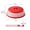High-Temp Resistant Microwave Splatter Lid - Foldable, Oil-Proof & Multi-Functional Food Preservation Cover