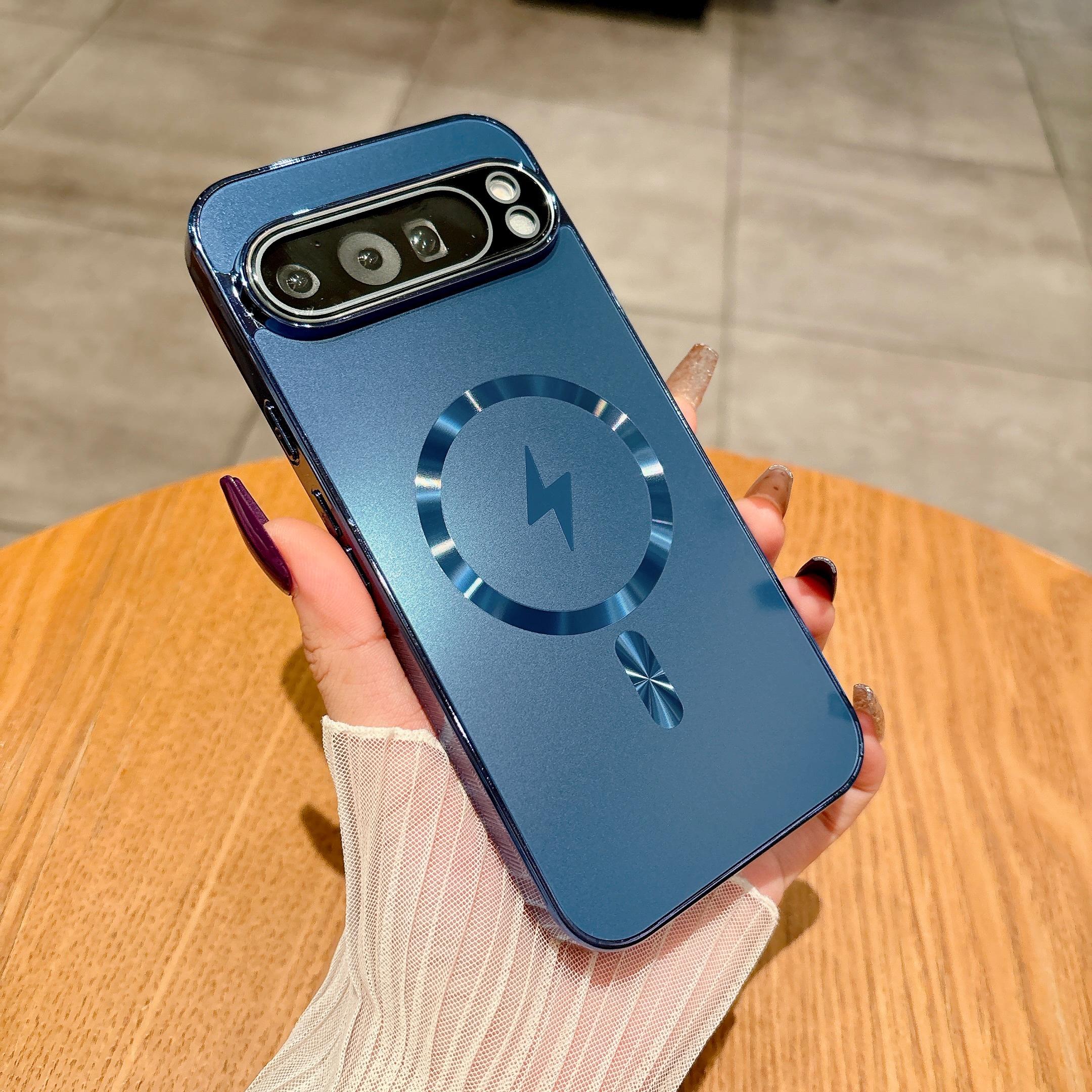 

Розкішний гальванічний AG Матовий Магнітний Для Magsafe Чохол Для Google Pixel 10 9 Pro XL 8 7 6 9A Захист Камери Ударостійкий Матовий Чохол Google Pixel 10