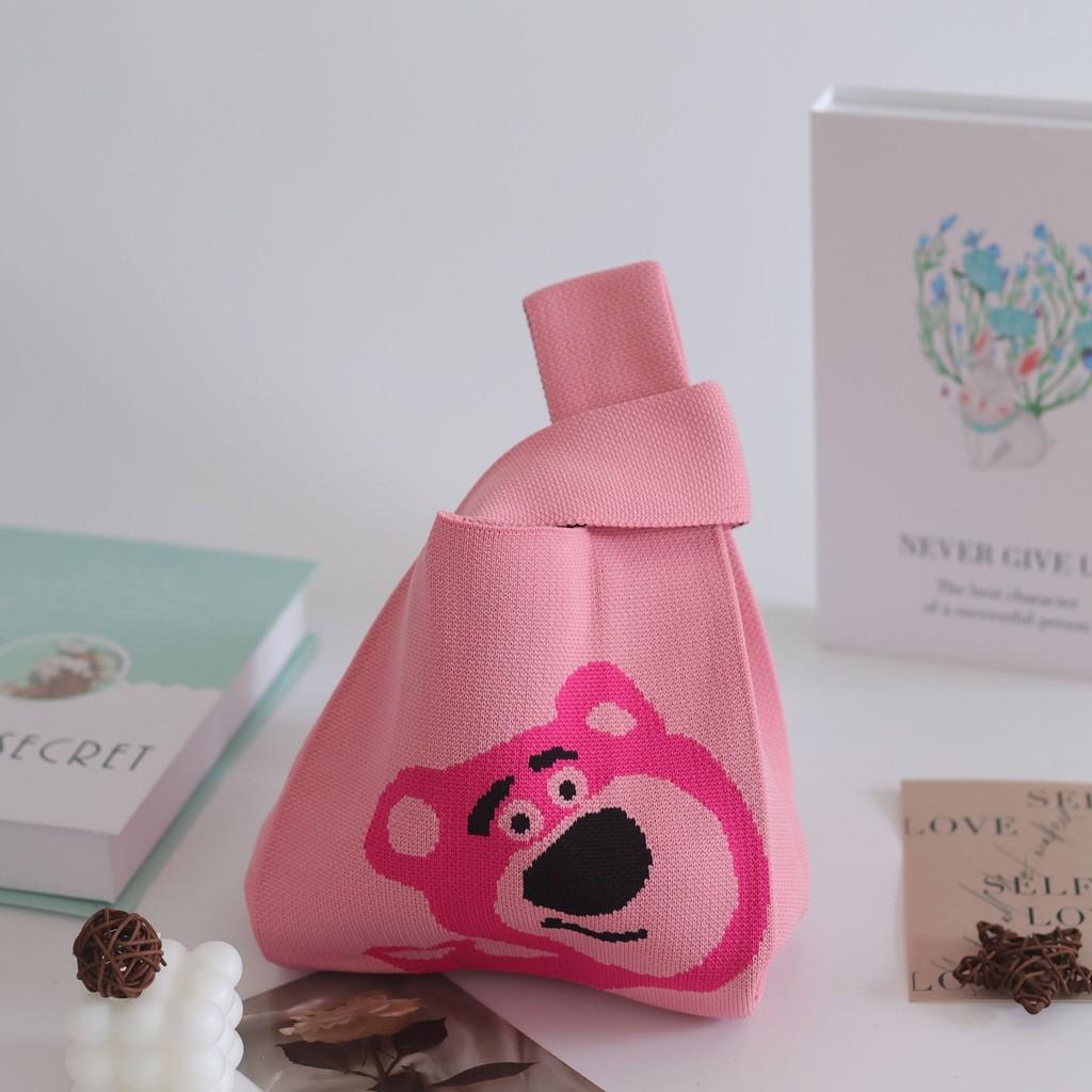 Trendy Knit Bucket Bag For Women Soft And Spacious Tote Bag With Eye-catching Patterns Ideal For Daily Wear And Gifts