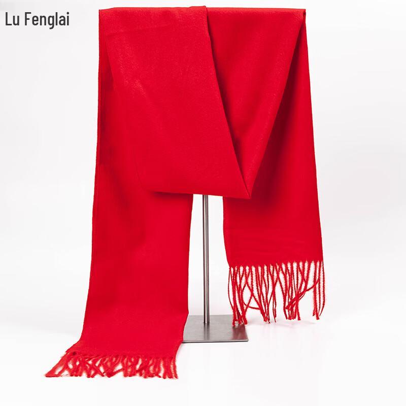RuFengLai Festive Red Scarf Shawl