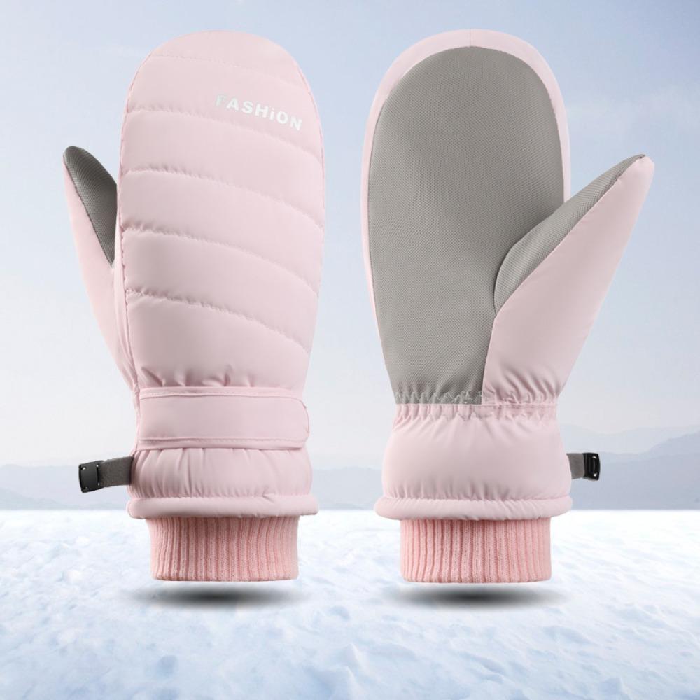 Teplé zimní rukavice s plnými prsty Lyžařské rukavice 2024 Větruodolné Rukavice odolné proti chladu Venkovní sporty