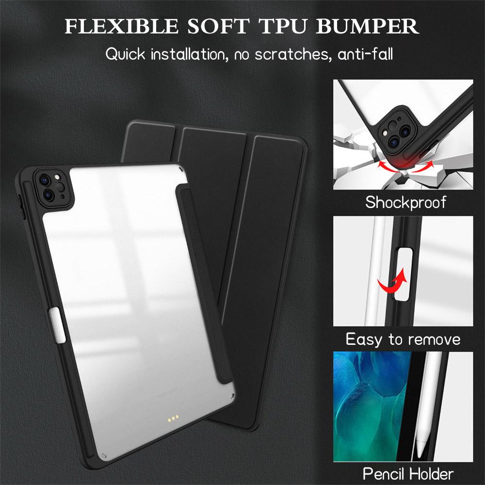 Smart Case for iPad Air 11 inch M2 M3 A16 11th Air 5th 4th Gen Pro11 13 M4 M2 Air 13 M2 M3 iPad 10th 9th 8 7 10.2 10.5