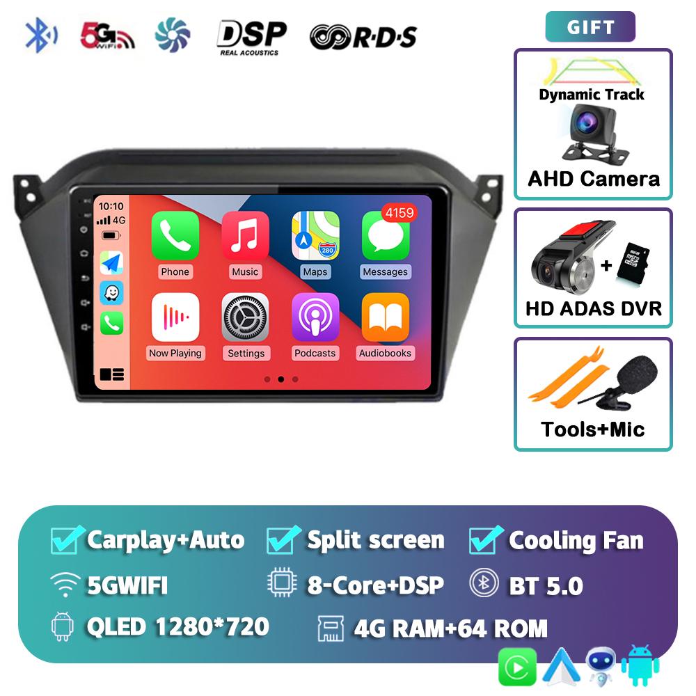 Android14 wireless Carplay Auto For JAC S2 T40 2015 2016 2017 2018 Car Radio Multimedia 2 Din GPS NAVI Player Stereo WIFI+4G LTE