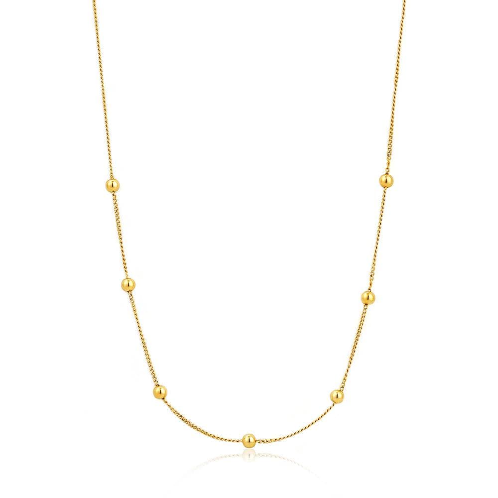 [Worn by Jung Yu-jin, Park So-jin, and Lee Hei] Modern Bead 925 Silver Necklace N002-03G