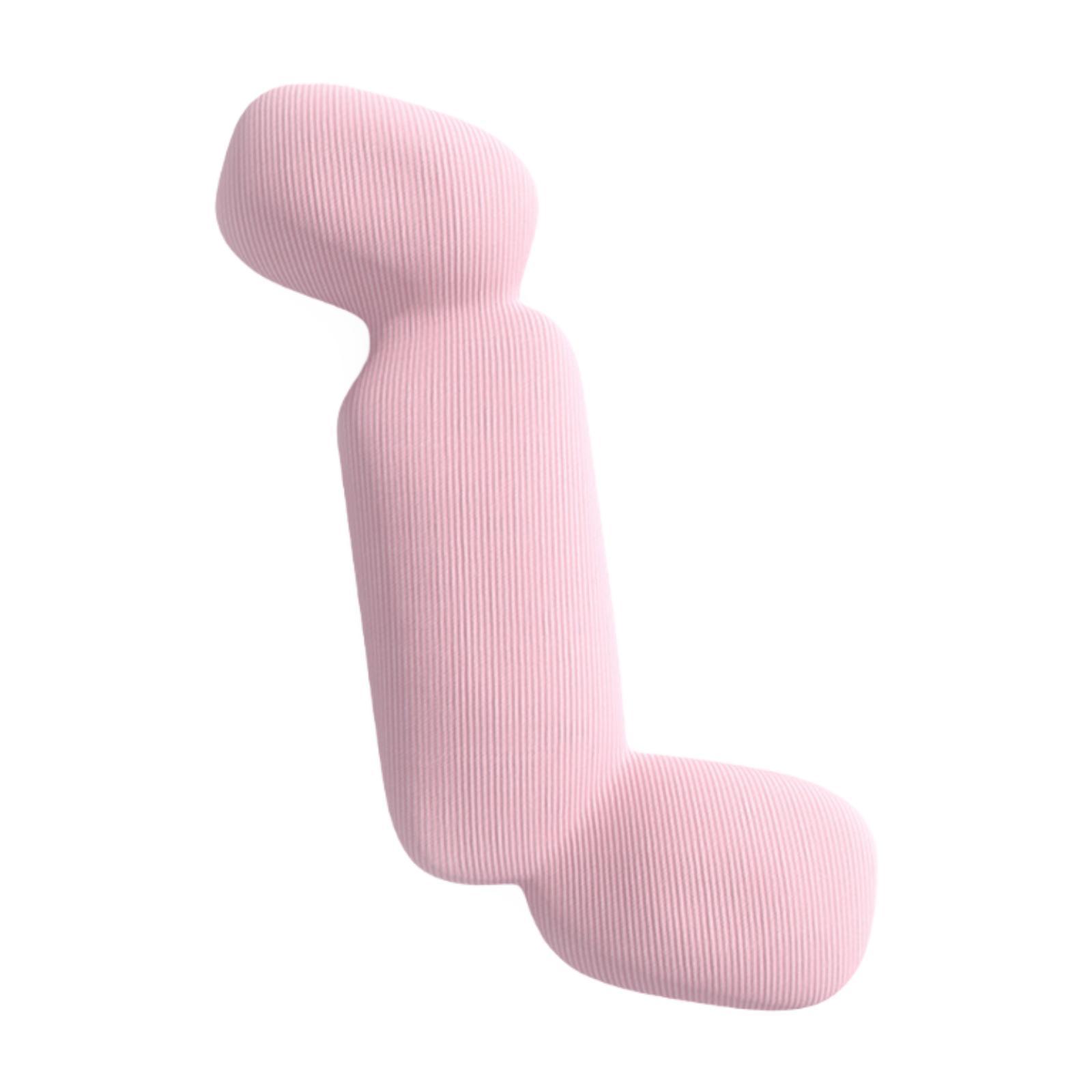 

Long Body Pillow Ergonomic with Removable Cover Birthday Gift for Adults Comfortable Memory Foam Breathable Long Bed Pillow рожевий