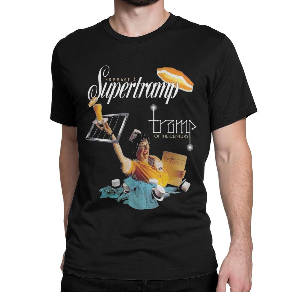 Musik Supertramp Männer T-Shirt Lustige T-Shirts Kurzarm O Neck T-Shirts 100% Baumwolle 4XL 5XL Kleidung