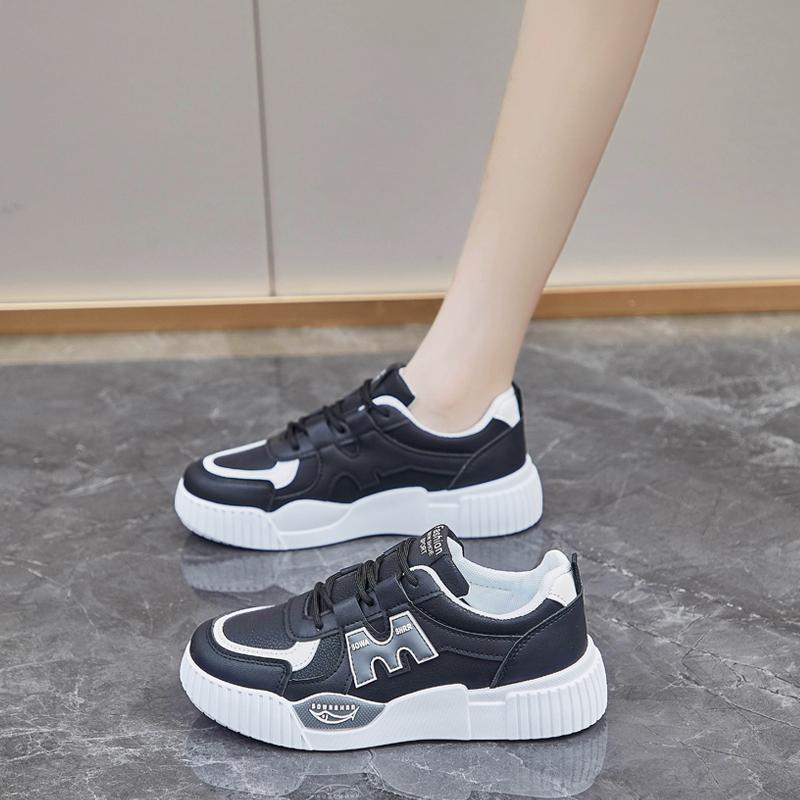 CRLAYDK 2024 Fall New Women Fashion Sneakers Comfortable Casual Skateboarding Walking Shoes Lace Up Shopping Tennis for Lady