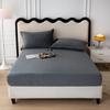 1pc Skin-friendly Fitted Sheet Velvet Bedsheets Plain Bed Cover  Winter Mattress Covers (No Pillowcase)