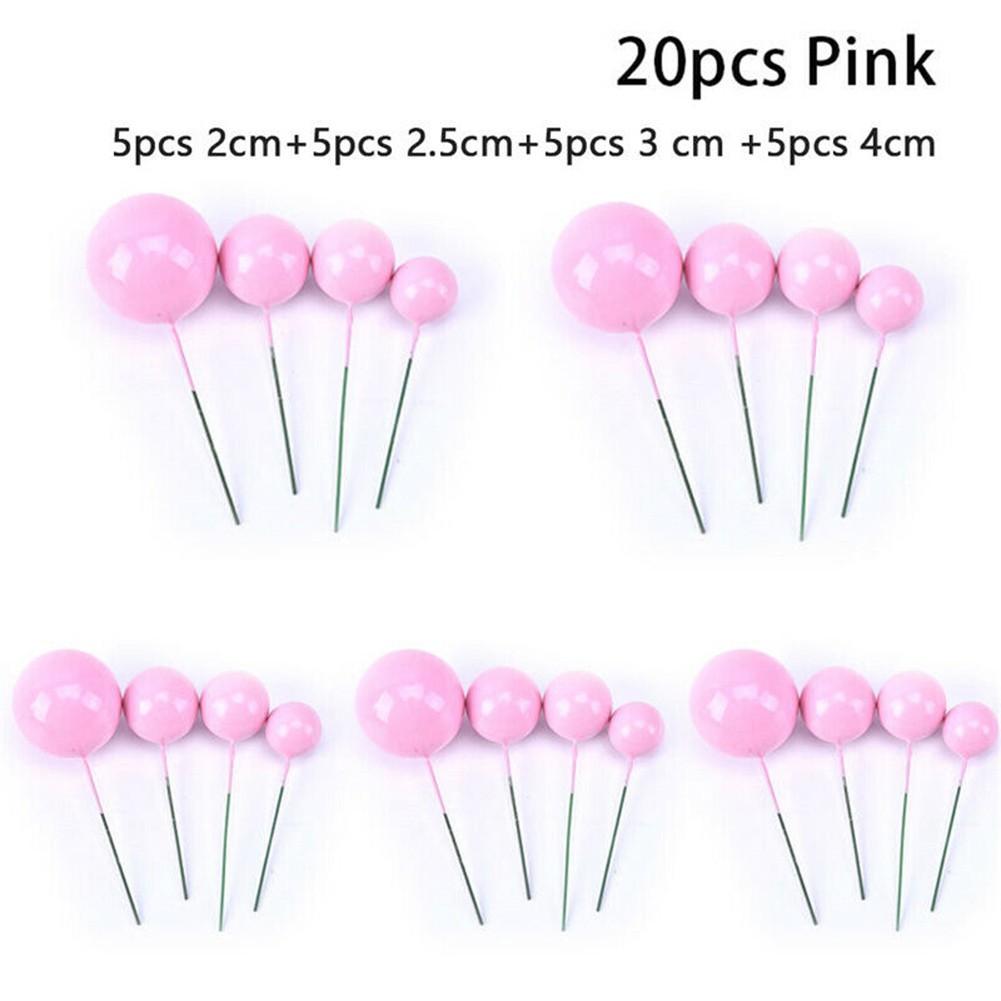 Topper Birthday Party Baby Shower Wedding Christmas Ball Decer 20pc Ball Cake
