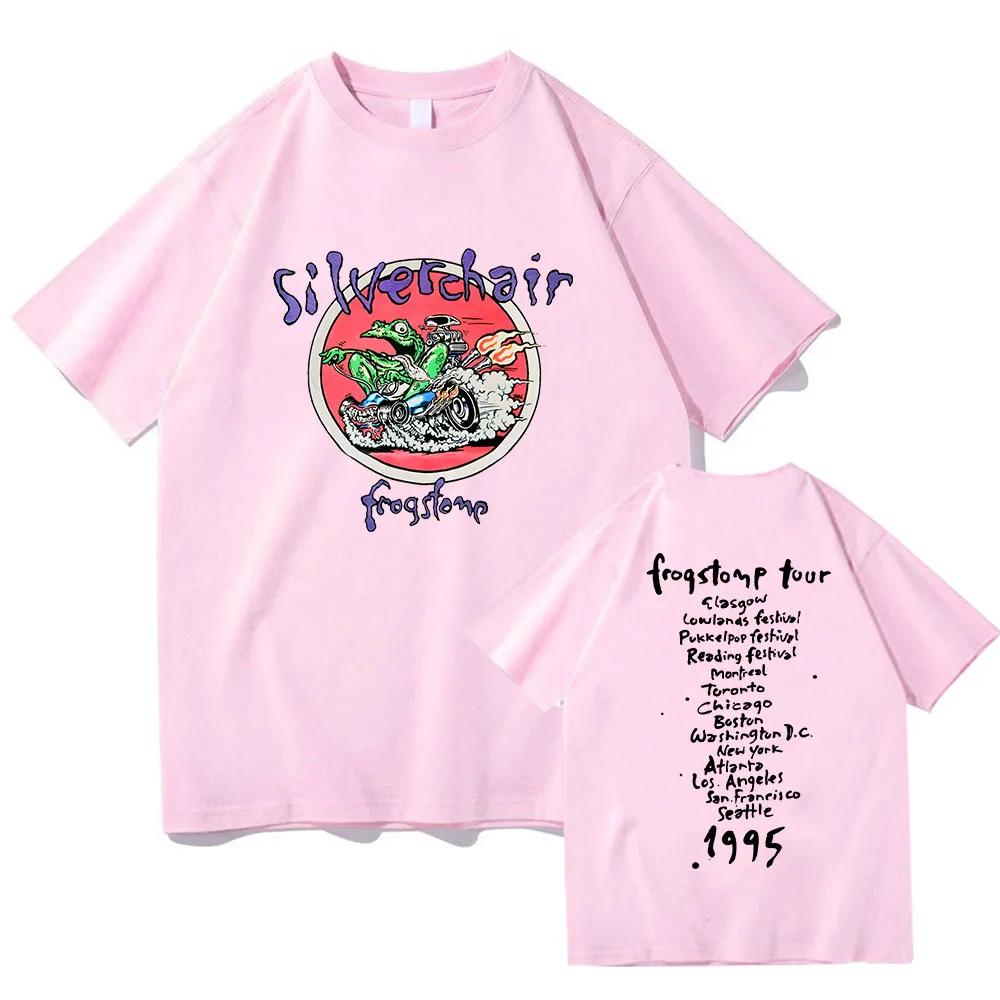 Cotton WomenUnisex Teeshirt Silverchair Frogstomp Tshirts High Quality Cotton Comfortable Tshirts Summer Casual Camisetas
