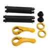 2pcs Handle Bar Covers Rubber Bicycle Handlebars Protector With Lids Fixing Buckles for Road Mountain Bicycle