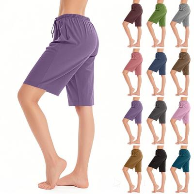 Damen Pyjama-Shorts mit Taillenbund