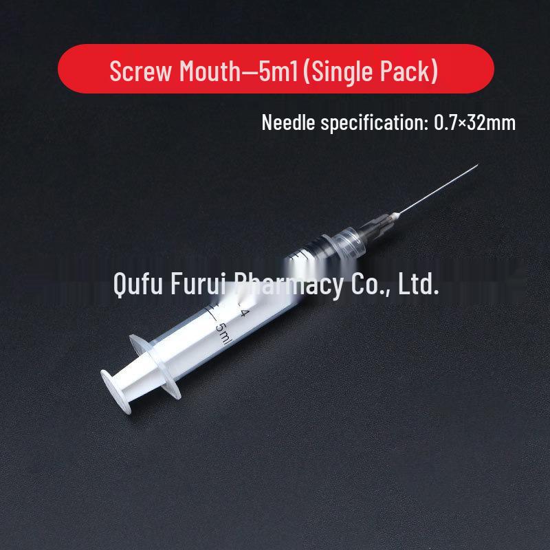 Disposable Syringes with Luer Needle: 1ml, 3ml, 5ml, 10ml, 20ml