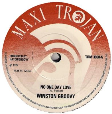 7inch Record WINSTON GROOVY  No One Day Love TRM3008 Trojan Records 1976 UK Reggae Ska  Dub Used