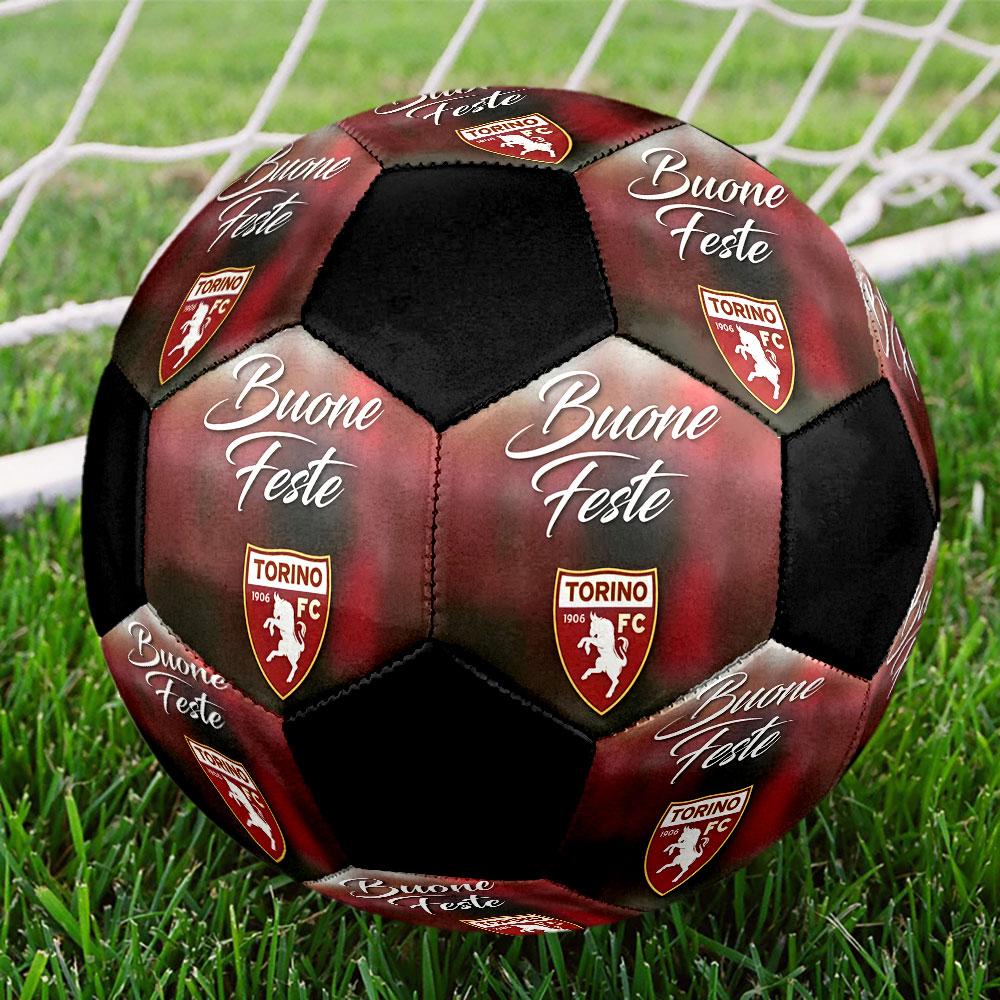 1 PZ Pallone da calcio Torino FC taglia 5 Pallone da calcio indoor Praha Colorato Per tutte le età Cucito a macchina PVC Pronto per la competizione Resistente Alta elasticità