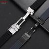 18mm 20mm 22mm Watch Clasp Folding Buckle 316L Solid Stainless Steel Men Women Watch Buckle Silver Black Button for Metal Strap
