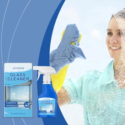 Jaysuing Glass Cleaner, Gentle Stain Removal Without Leaving Water Marks, Easy To Wipe the Glass and Make It Transparent As New