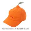 Peaked Orange Baseball Cap Sunscreen Creative Orange Cap Versatile Embroidered Letter Hat  Summer