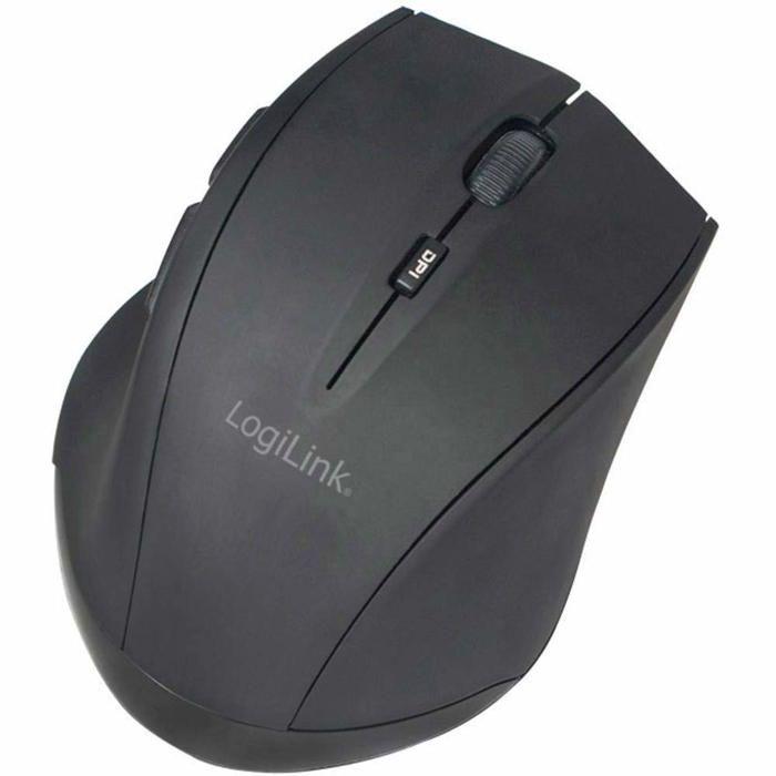 Souris Laser - LogiLink - 5 Boutons - Bluetooth - Sans Fil - Noir