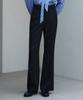 Deuloupisumeon Comfy Wool Slim Bootcut Slacks [Black]