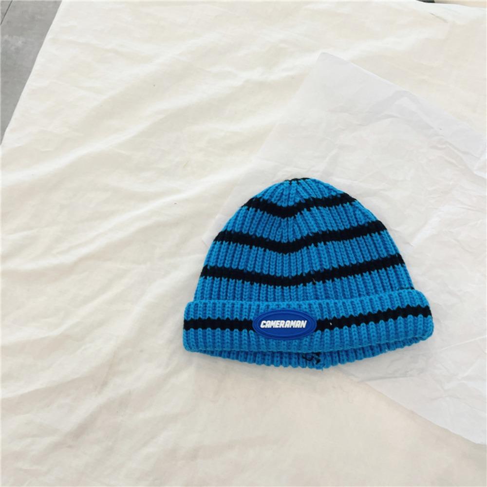 Comfortable Striped Knitted Hat Warm Beanie Hat Fashion Children's Hats  For Boys and Girls