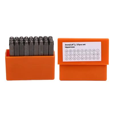 Cursive Font Stamp Carbon Steel Letters Punch Set Artistic Capital A Z Leather Craft Jewelry Metal Stamping Tools