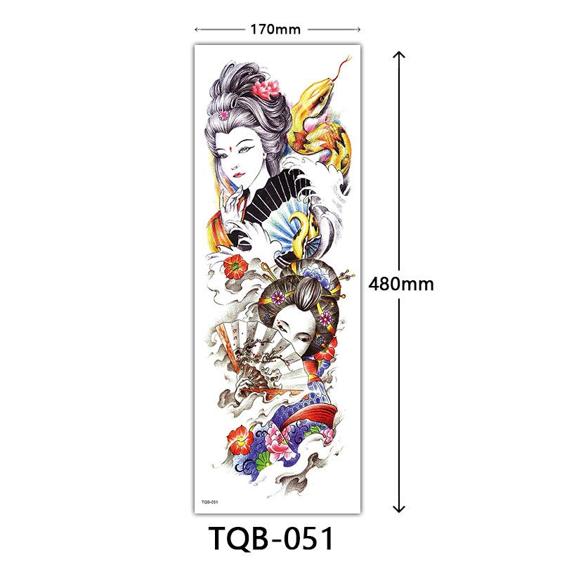 Full Arm Tattoo Sticker Full Arm, Full Arm Big Picture Tattoo Sticker, Flower Arm Tattoo Sticker Tattoo
