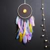 Multicolored Feathers Dream Catcher Flowers Wind Chimes Handmade Wall Hanging Bedroom Accessories Home Decorations Girls Gifts
