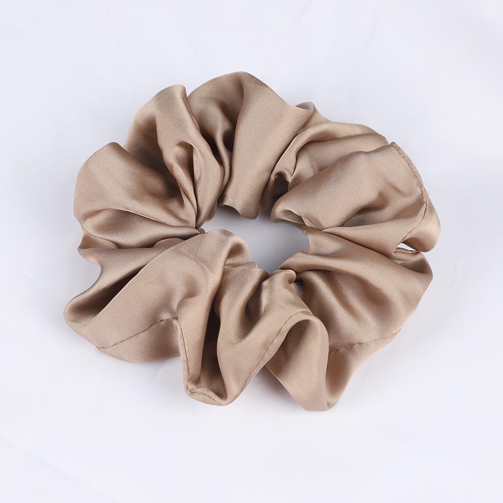 Silk Satin Scrunchies Elastic Hair Bands Women Girls Ponytail Holder Hair Ties Headbands High Quality Hair Accessories Fashion
