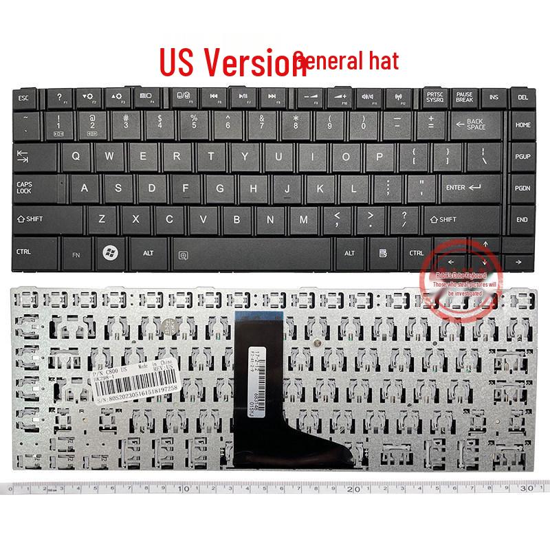 RU Compatible Keyboard for Toshiba L800, L805, L830, C800, C805, C830, C840, M800, M805 Models