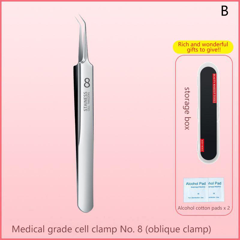 Ultra-Fine Cell Pimples Blackhead Clip Tweezers Beauty Salon Remover Acne Needle Blackhead Deep Cleaner Clip Face Skin Care Tool