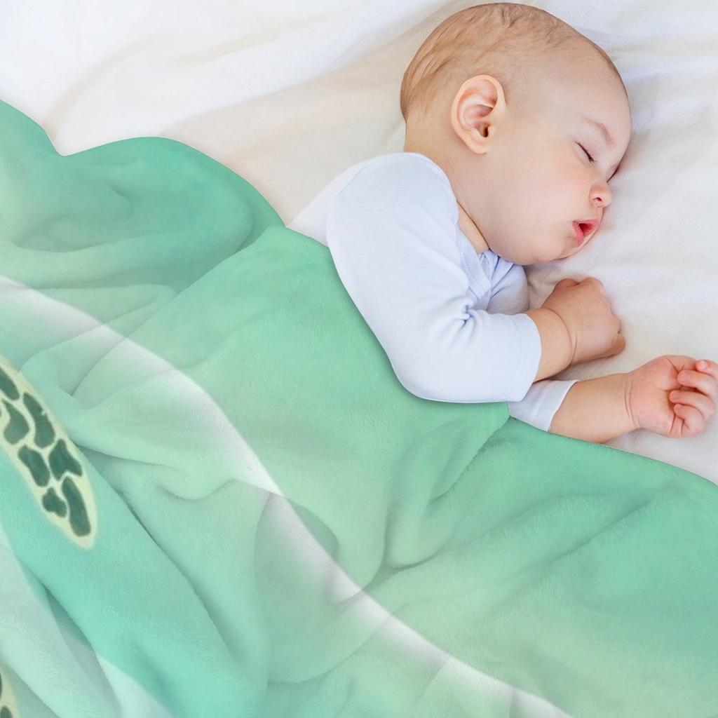 Sea Turtle Throw Blanket Baby Summer Extra Large Throw for winter Blankets