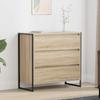 Sideboard with Drawers Sonoma 79 X 36 X 75.5 Cm Particleboard
