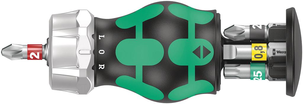 Wera 05008884001 Kraftform Kompakt RA 2 Tool Set with Bit Storage Imported from 6-Piece Built-in [Officially Japan]