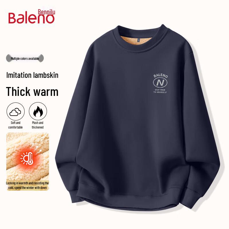 

Baleno Men s Lamb Fleece Lined Sweatshirt XL