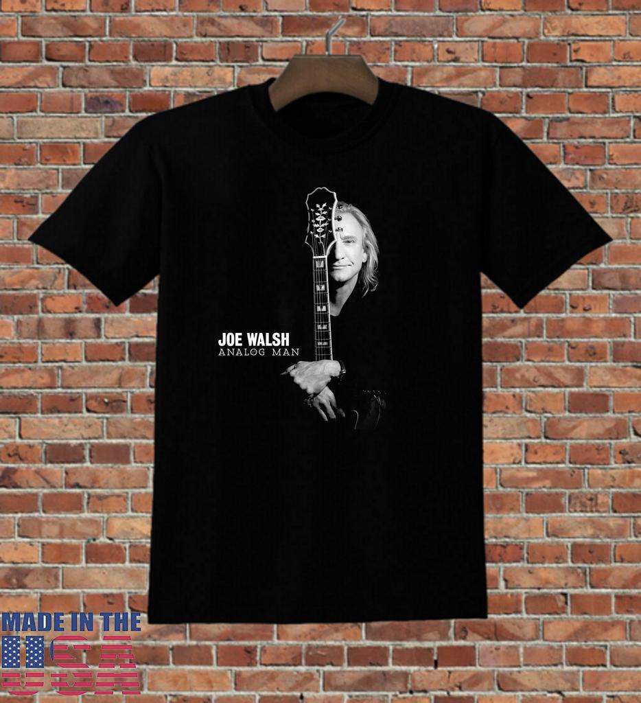 Joe Walsh - Analog Man Cotton Black T Shirt Full Size S-5XL Unisex T-Shirt