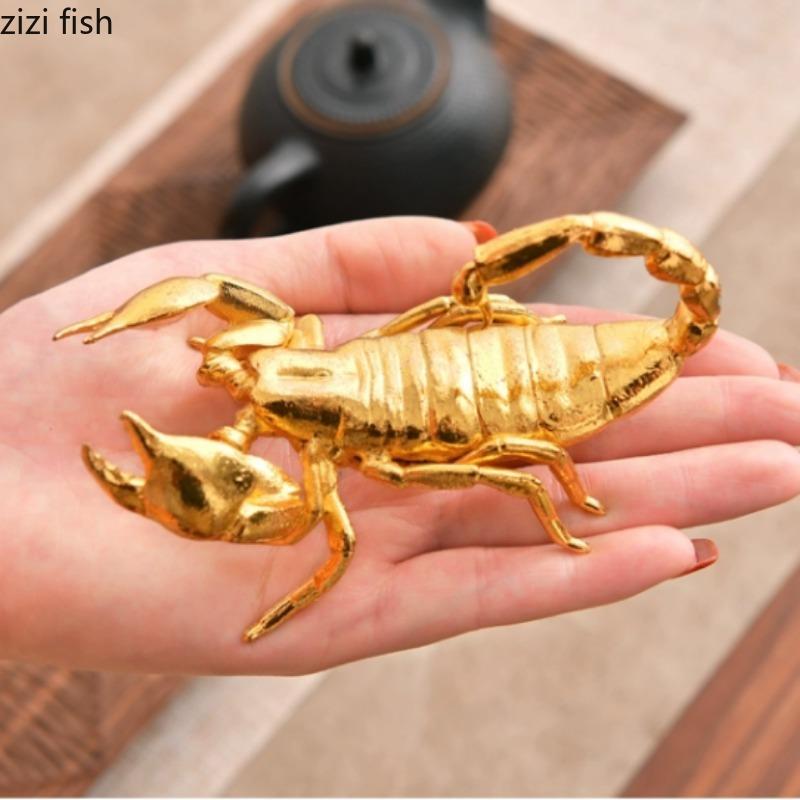 Gold Metal Insect Ornaments Butterfly Insect Statue Sculpture Animal Decoration Crafts Figurines Miniatures Home Accessories