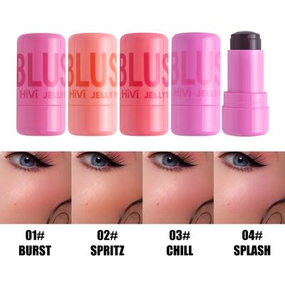 [Kaufen 1 Nimm 1] Multifunktionale Rouge-Creme Langanhaltend Hochpigmentierter Lippenstift Lidschatten-Stick